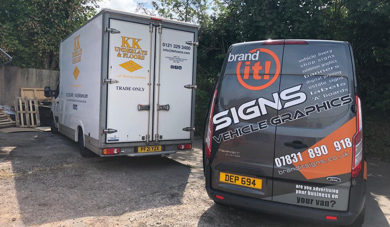 Luton Van livery supplied and fitted