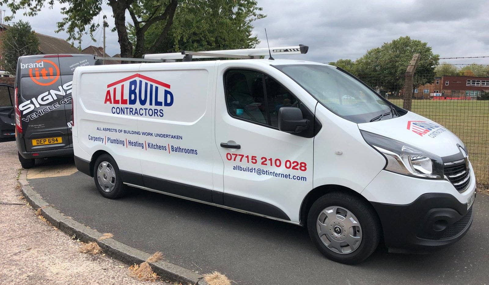 All Build Contractors Renault Trafic vehicle graphics
