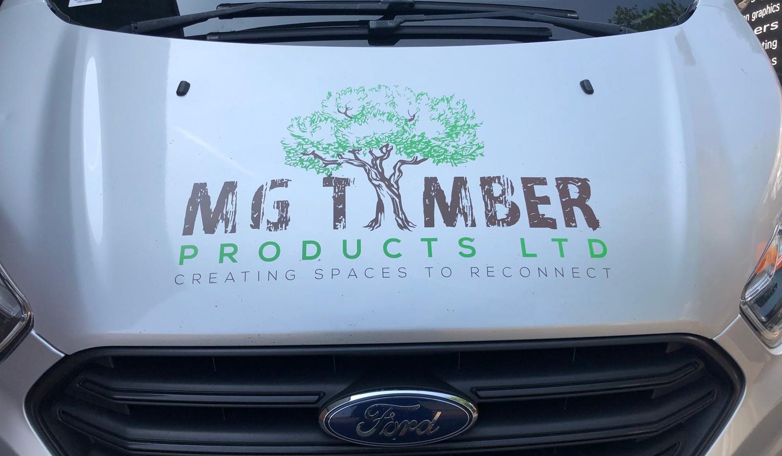 Ford Transit Custom bonnet graphics