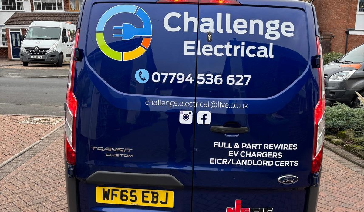 Transit Custom Van graphics supplied and fitted